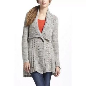 Anthropologie rosie neira grey cardigan size small